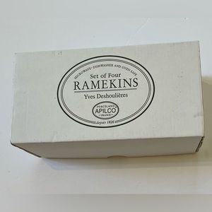 WILLIAMS SONOMA APLICO RAMEKINS | SET OF 4 | GOLD | YVES DESHOULIERES | …